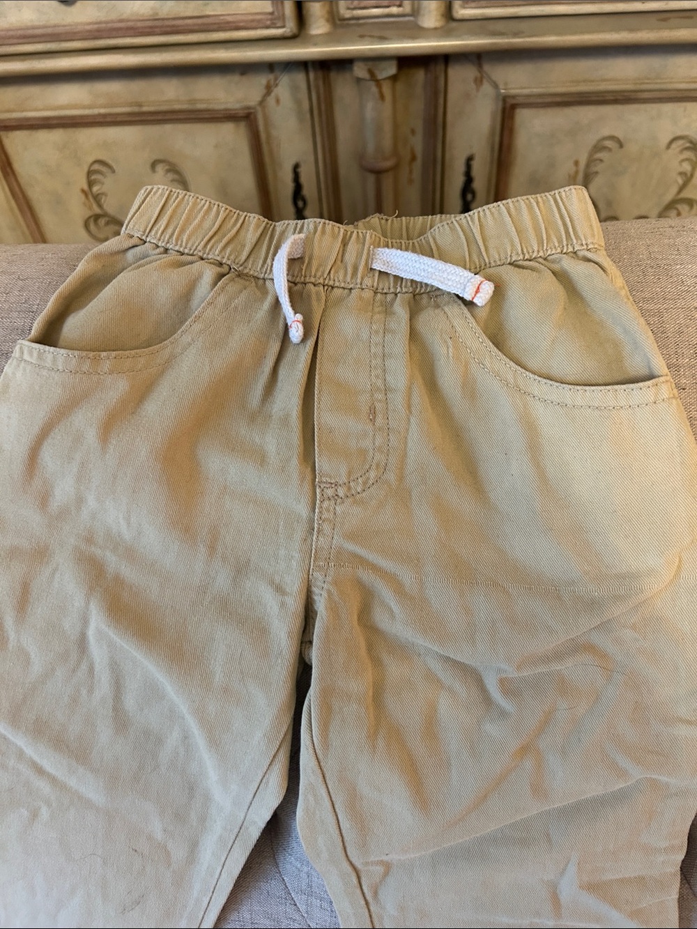 Little Rebels Boys Jogger Khaki Cotton Pants 🌹 - Picture 3 of 9